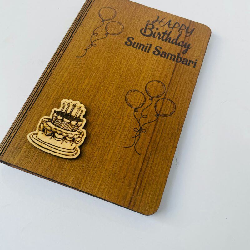 birthday greeting wood - Bubbly Decors