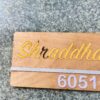 Name board Gold letter - Bubbly Decors