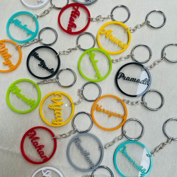 Name keychain - Bubbly Decors