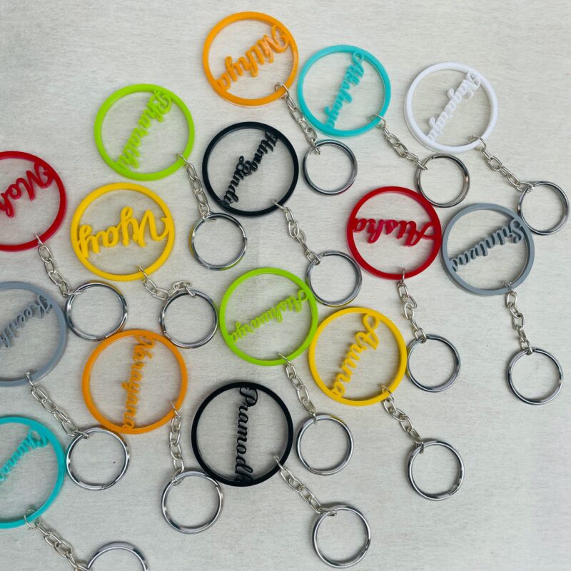 Name keychain - Bubbly Decors
