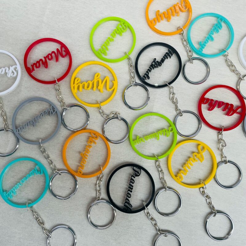 Name keychain - Bubbly Decors
