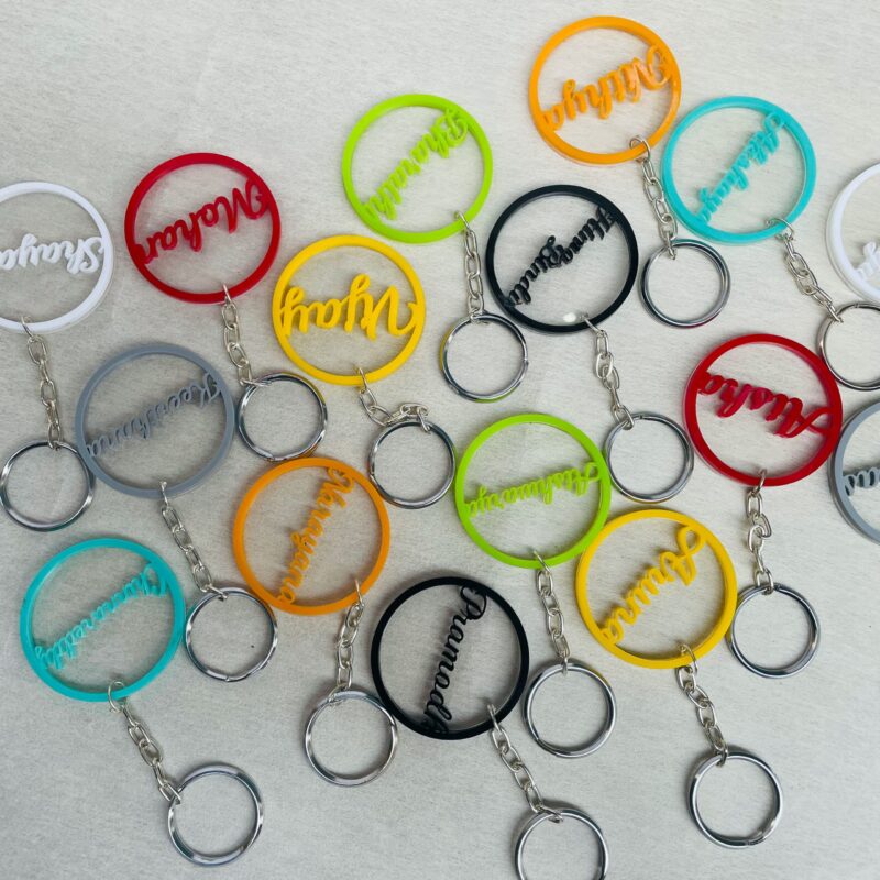 Name keychain - Bubbly Decors