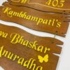 Name board custom made 3 step - Bubbly Decors