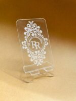 Mobile stand with mono logo - Bubbly Decors