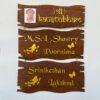 Name board custom made 3 step - Bubbly Decors