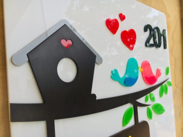 Name board Birds themed - Bubbly Decors