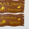 Name board custom made 3 step - Bubbly Decors