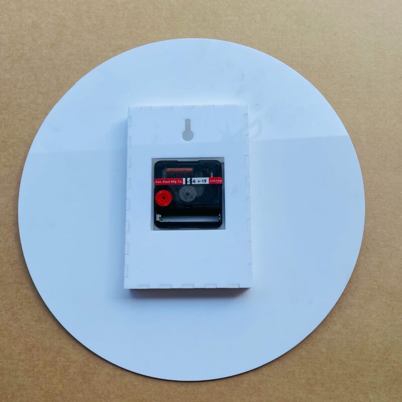 Wall clock with photos and message - Bubbly Decors