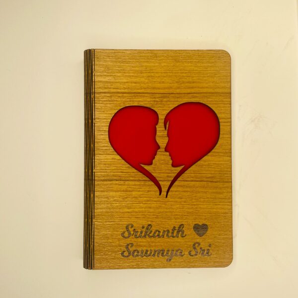 wood greeting heart faces - Bubbly Decors
