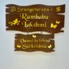 Wooden name board 2 step - Bubbly Decors