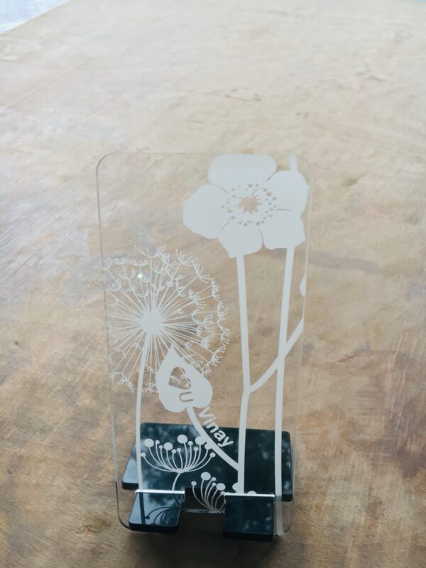 Mobile Stand With Name Customisaton - Bubbly Decors