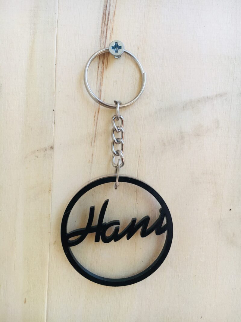 Name keychain - Bubbly Decors