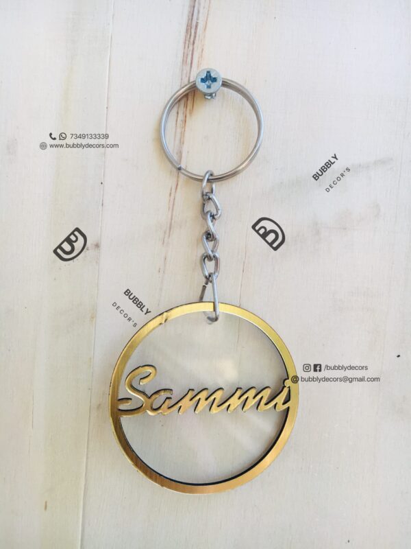 Name keychain - Bubbly Decors