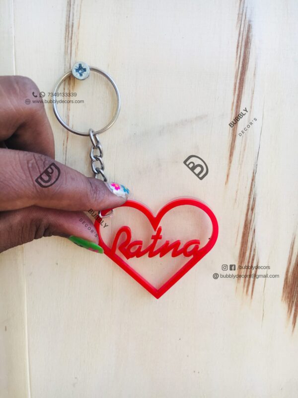 Name keychain - Bubbly Decors