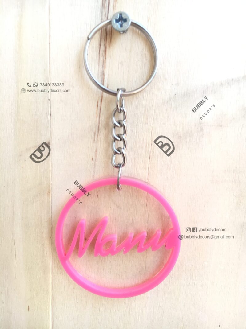 Name keychain - Bubbly Decors