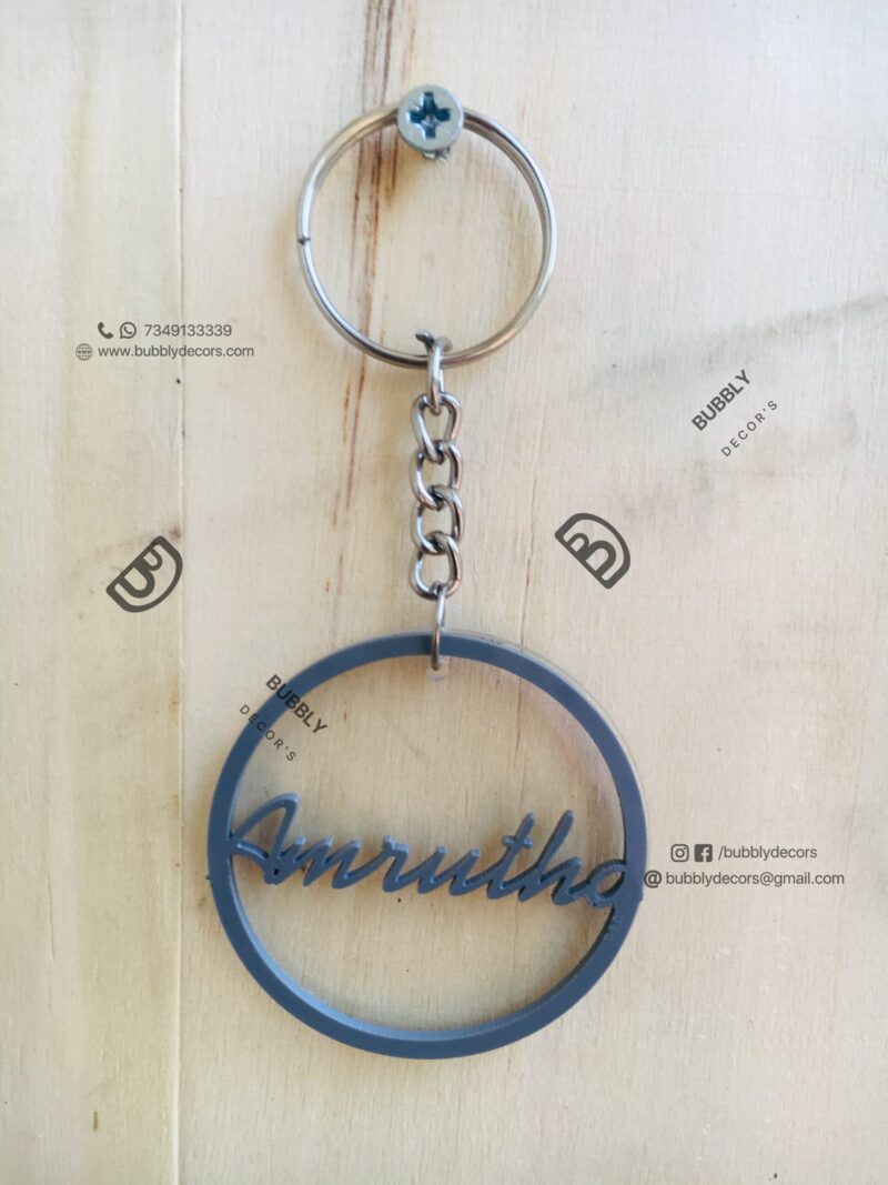 Name keychain - Bubbly Decors