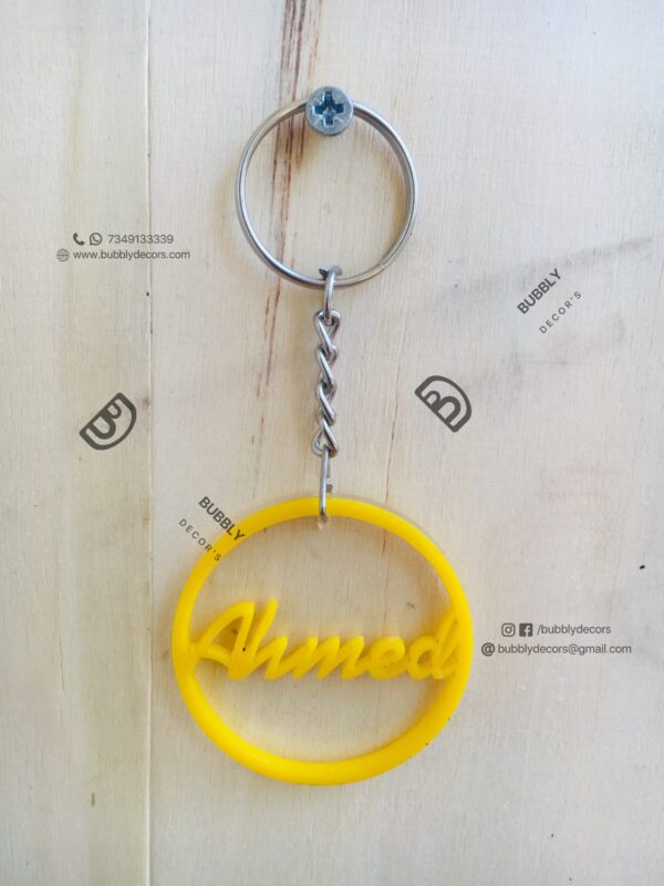 Name keychain - Bubbly Decors