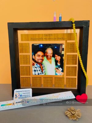 Photo and quotes box frame - Bubbly Decors