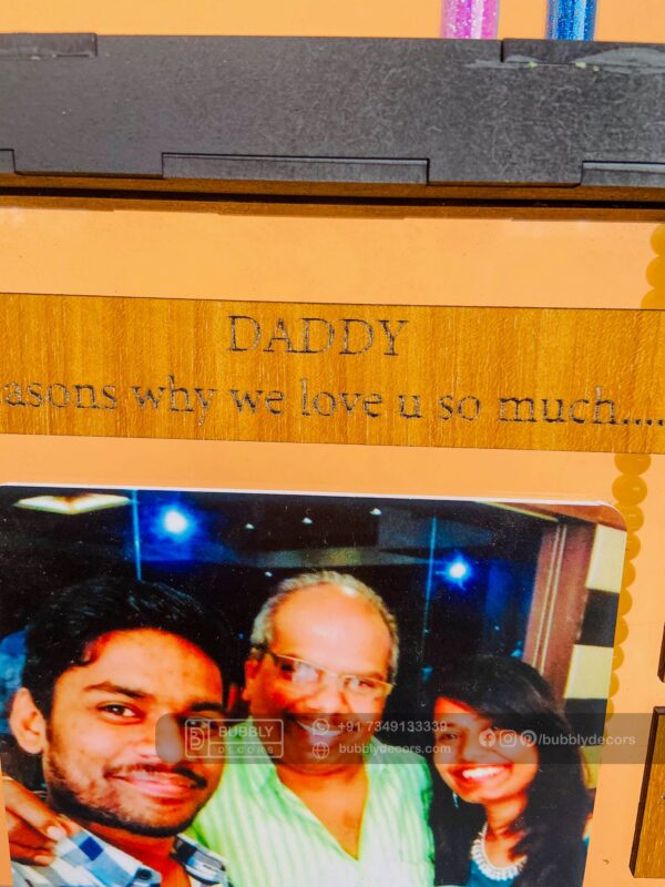 Photo and quotes box frame - Bubbly Decors