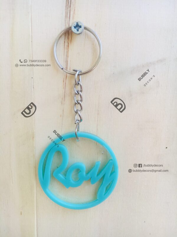 Name keychain - Bubbly Decors