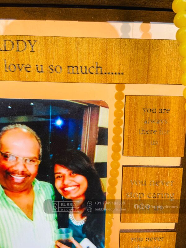 Photo and quotes box frame - Bubbly Decors