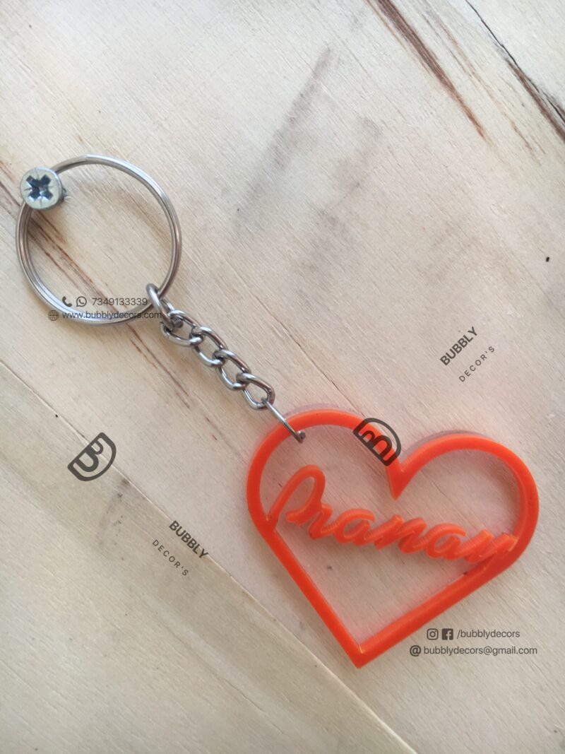 Name keychain - Bubbly Decors