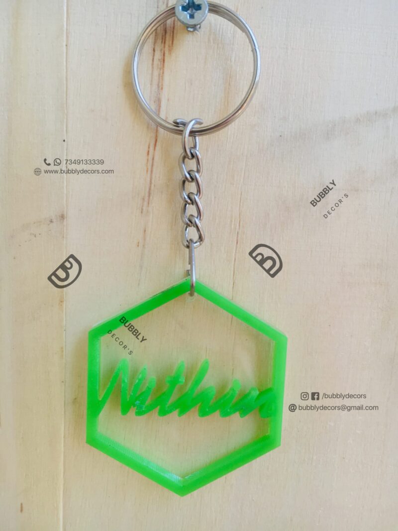 Name keychain - Bubbly Decors