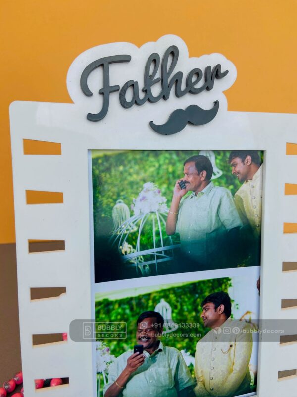 Movie reel father frame - Bubbly Decors
