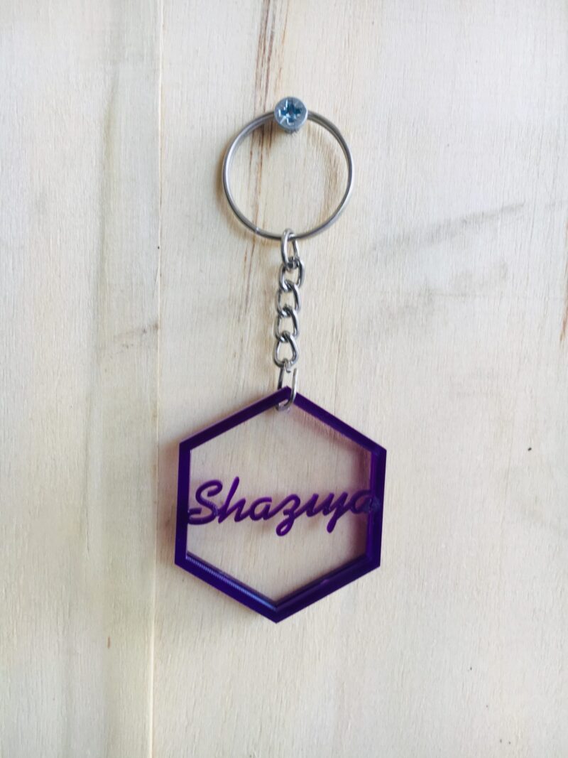 Name keychain - Bubbly Decors