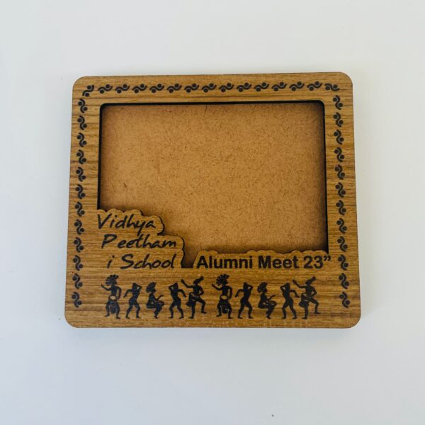 wood fridge magnets with logo - Bubbly Decors