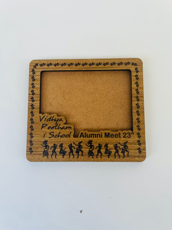 wood fridge magnets with logo - Bubbly Decors