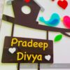 Name board bird themed - Bubbly Decors