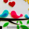 Name board bird themed - Bubbly Decors