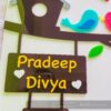 Name board bird themed - Bubbly Decors