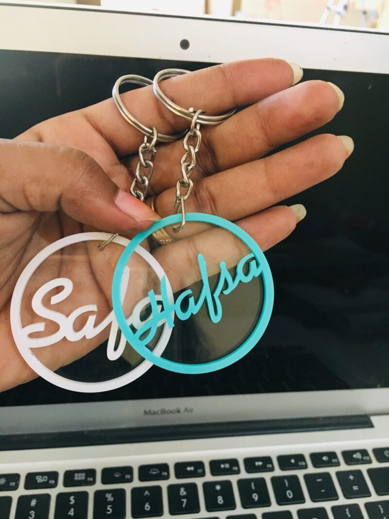 Name keychain - Bubbly Decors