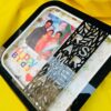 Pattern Square frame with photo and name - Bubbly Decors