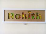 Name Frame silhouette - Bubbly Decors