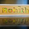 Name Frame silhouette - Bubbly Decors