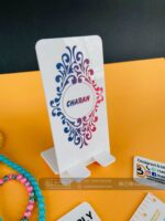 Mobile stand spray painted - Bubbly Decors