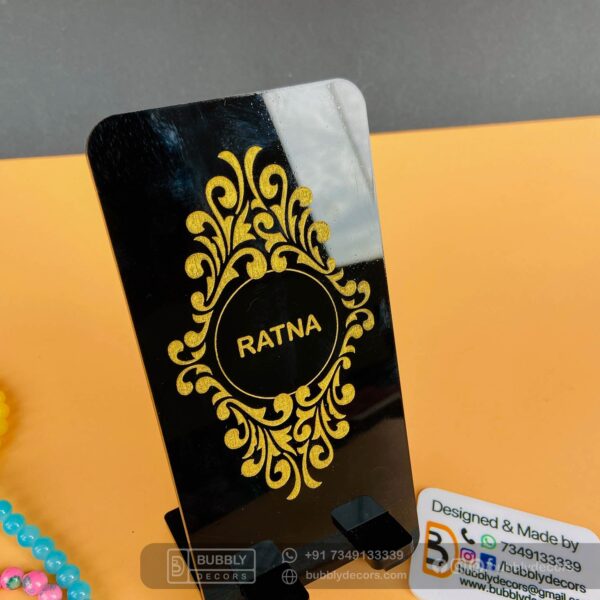 Mobile stand black - Bubbly Decors