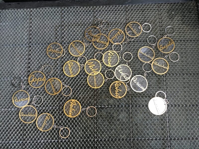 Name keychain - Bubbly Decors