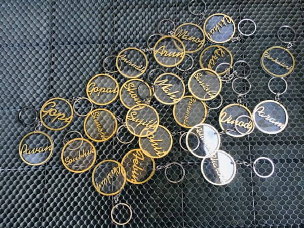 Name keychain - Bubbly Decors