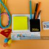 Magnetic note pad pen holder - Bubbly Decors