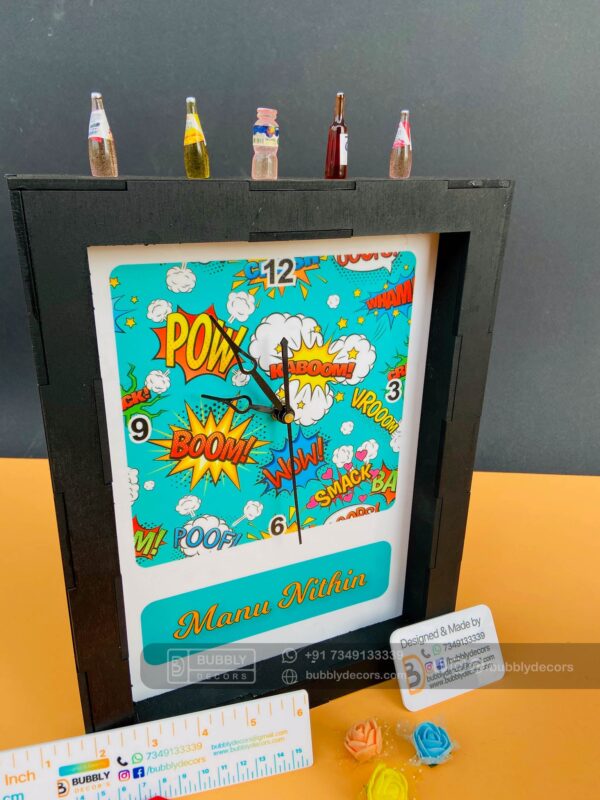 Box name Clock - Bubbly Decors