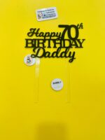 cake topper daddy birthday - Bubbly Decors