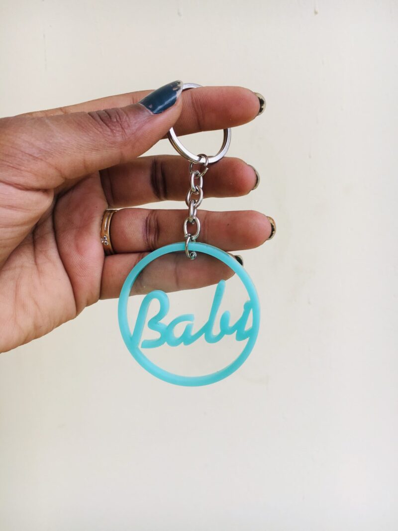 Name keychain - Bubbly Decors