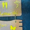 Name Board couple and 2 kids - Bubbly Decors