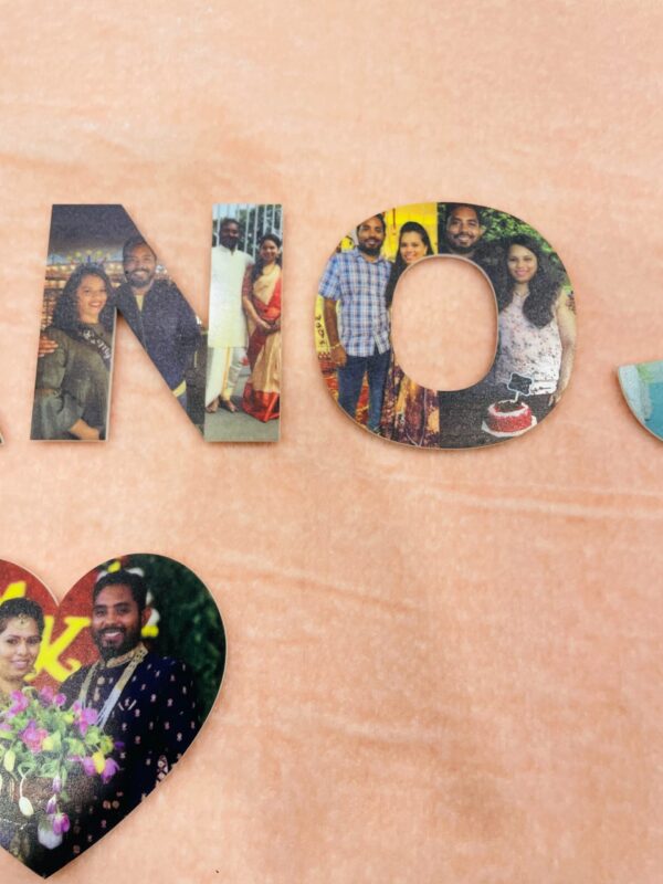 Name photo magnets - Bubbly Decors