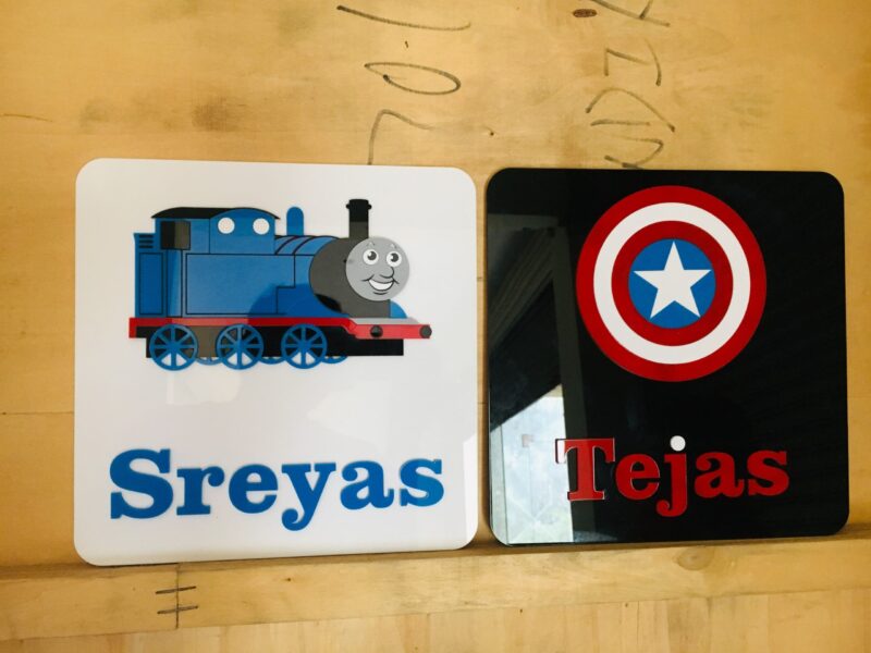 Name Board with symbol - Bubbly Decors