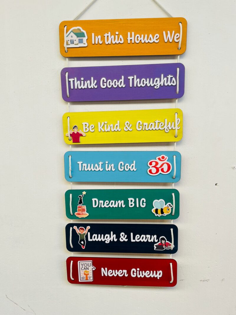 Hanging quotes home decor - Bubbly Decors